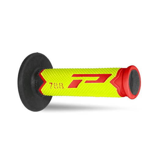 PROGRIP PG788 BEKELĖS RANKENOS (22+25 MM, 115 MM ILGIO) RAUDONOS / FLUO GELTONOS / JUODOS (ALTERNATYVUS) (PG788 / 14) (7