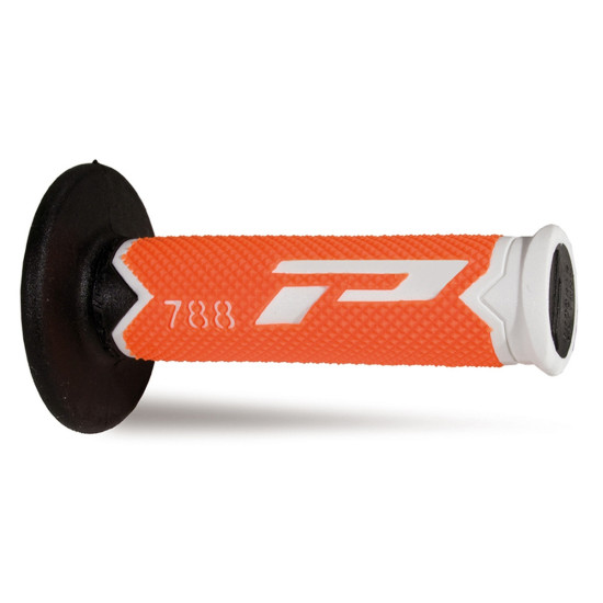 PROGRIP PG788 OFF ROAD GRIPS (22+25MM, 115MM LENGTH) COLOUR WHITE / ORANGE FLUO / BLACK (TERNATIVE) (788-300) (PG788 / 1