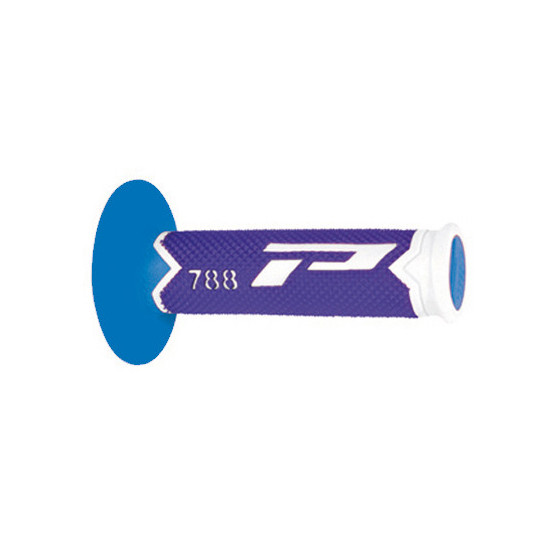 PROGRIP PG788 OFF ROAD GRIPS (22+25MM, 115MM LENGTH) COLOUR WHITE / BLUE / LIGHT BLUE (TERNATIVE) (PG788 / 26) (788-285)