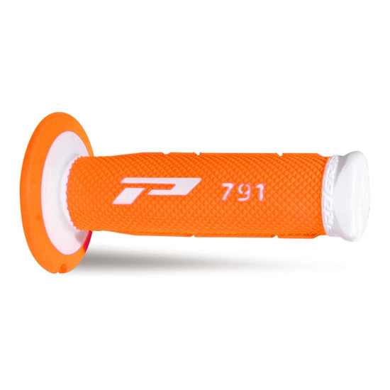 PROGRIP PG791 BEKELĖS RANKENOS (22+25 MM, 115 MM ILGIO) BALTOS / ORANŽINĖS FLUO (DVIEJŲ KOMPONENTŲ) (791-242) (PG791WH /