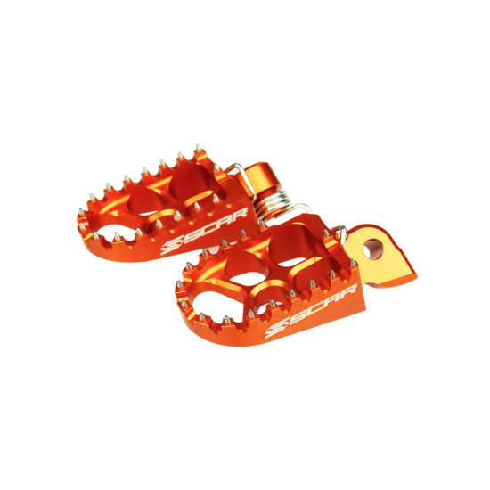 SCAR RACING ALUMINUM FOOTPEGS KTM SX/EXC '98-'16, HUSQVARNA '14-'16, GASGAS MC 50/65 '21-'24, SHERCO '08-'25, BETA RR '0