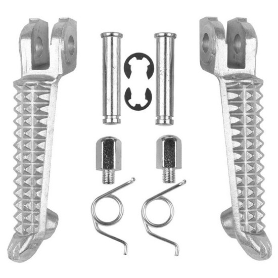 BIKETEC PARTS RIDER'S FOOTREST SET (FOOTRESTS) COMPLETE WITH MOUNTS YAMAHA YZF R1 '98-11, YZF R6 '99-12, YZF R6S '03-09 