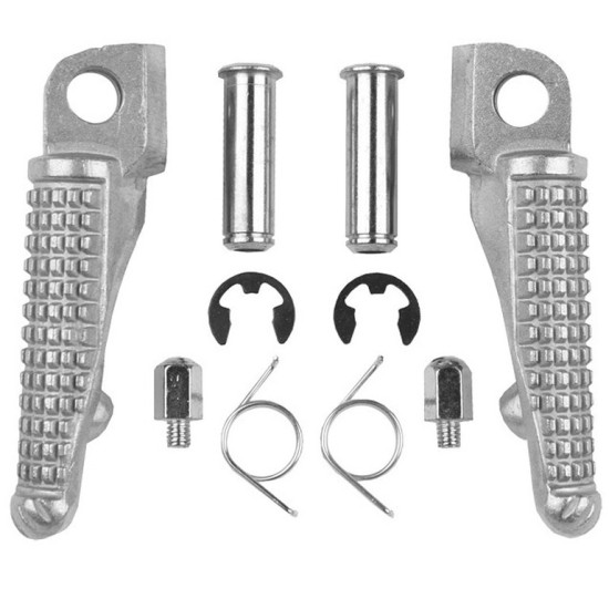 BIKETEC PARTS RIDER'S FOOTREST KIT (FOOTRESTS) COMPLETE WITH MOUNTS KAWASAKI ZX-6R '03-13, ZX 636 '03-06, ZX-10R '04-13,