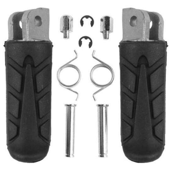 BIKETEC PARTS RIDER'S FOOTREST SET (FOOTRESTS) COMPLETE WITH MOUNTS HONDA CBR 600 '95-98, NTV 650 '88-97, CB 750 '92-02,