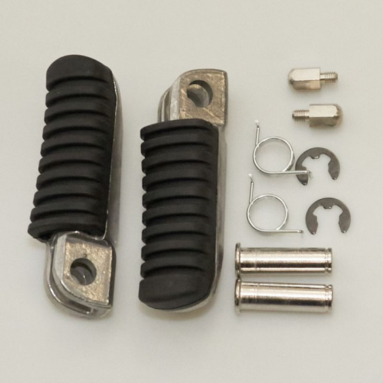 BIKETEC DALYS MOTOCIKLINIO PĖDŲ ATRAMOS RINKINYS (PAKODOS) SU LAIKIKLIAIS KAWASAKI ZRX 400 '93-07, ZRX 1100/1200 '97-11,