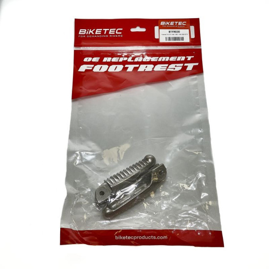 BIKETEC PARTS RIDER'S FOOTREST KIT DUCATI 848 / 1098 / 1198 '08-13 COLOR SILVER
