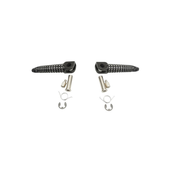 BIKETEC PARTS RIDER'S FOOTREST SET COMPLETE WITH MOUNTS KAWASAKI ZX-6R / ZX-10R '03-13, NINJA 650R '06-13, ER6 '09-10, K