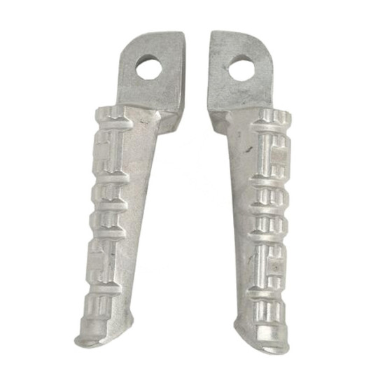 BIKETEC PARTS FOOTREST KIT (FOOTRESTS) HYOSUNG GT 250R '04-17, GT 650R '04-17 COLOR SILVER