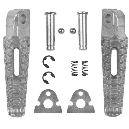 BIKETEC PARTS PASSENGER FOOTREST SET COMPLETE WITH MOUNTS SUZUKI GSXR 600 / 750 '06-14, GSXR 1000 '05-14, B-KING '08-13 