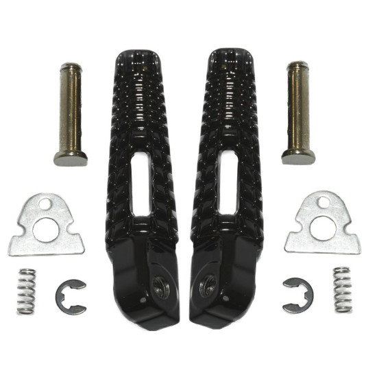 BIKETEC PARTS PASSENGER FOOTREST SET COMPLETE WITH MOUNTS SUZUKI GSXR 600 / 750 '06-14, GSXR 1000 '05-14, B-KING '08-13 