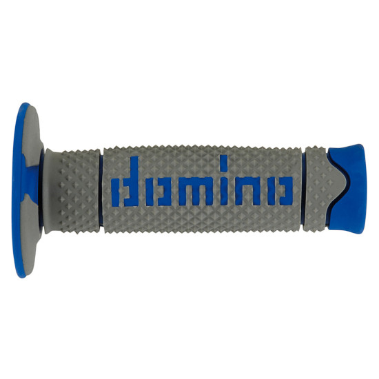 DOMINO TWO-COMPONENT OFF ROAD GRIPS, GREY/BLUE