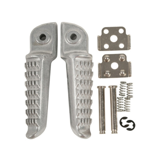 BIKETEC PARTS PASSENGER FOOTRESTS SET COMPLETE WITH MOUNTS KAWASAKI ZX-6R NINJA '98-13, ZX 636 '03-06, Z 750 '04-12, Z 1