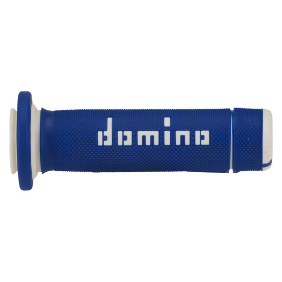 DOMINO TWO-COMPONENT OFF ROAD GRIPS, BLUE/WHITE
