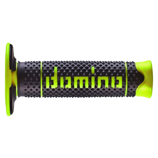 DOMINO OFF ROAD GRIPS PYRAMID TWO-COMPONENT COLOUR BLACK / FLUO YELLOW