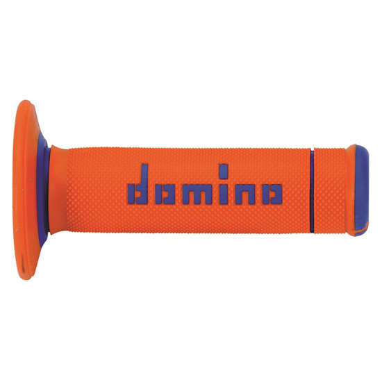DOMINO OFF ROAD X-TREME TWO-COMPONENT GRIPS, BLACK ORANGE / BLUE