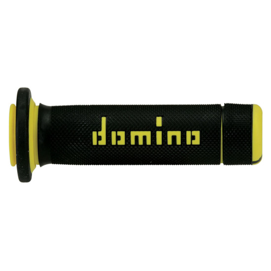DOMINO ATV/QUAD TWO-COMPONENT GRIPS, BLACK/YELLOW