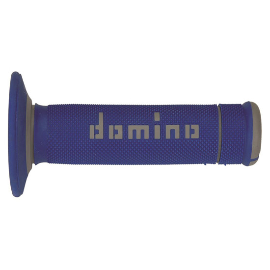 DOMINO OFF ROAD X-TREME DVIEJŲ KOMPONENTINĖS RANKENOS, MĖLYNOS/PILKOS