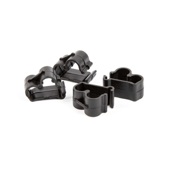 AWORKX HOSE MOUNTS / CABLE MOUNTS KTM / HUSQVARNA / GASGAS (SET - 4 PIECES) BLACK