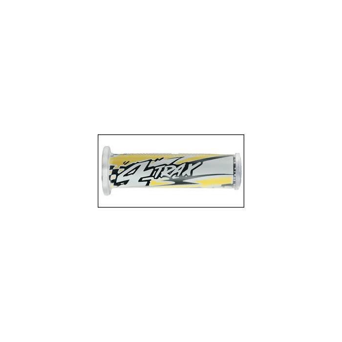 HARRI'S IŠPARDAVIMAS 01698-4T QUAD 4TRAX RANKENĖLĖS (120MM / 22MM) BE SKYLĖS GELTONOS / JUODOS / BALTOS