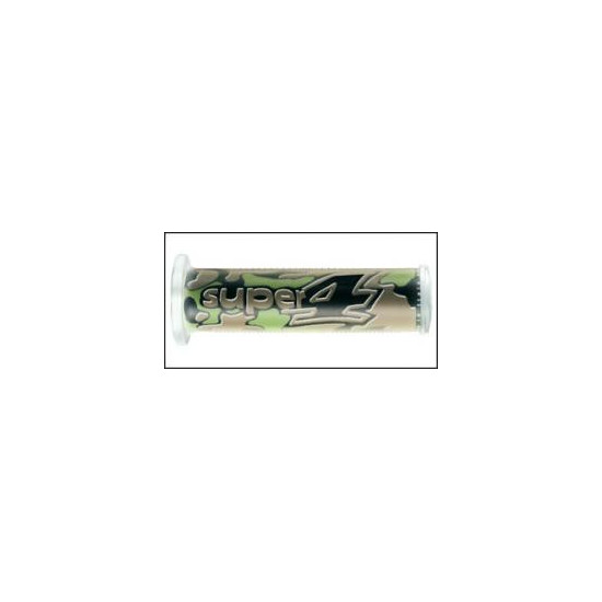HARRI'S SALE 01698-MI CAMUFLAGE QUAD GRIPS (120MM / 22MM) WITHOUT HOLE GREEN / BROWN