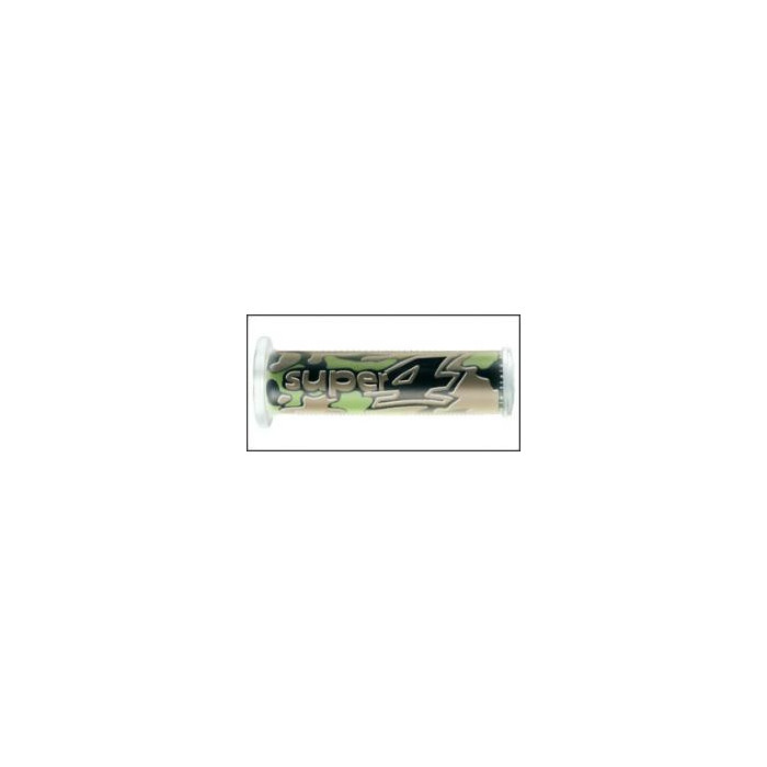 HARRI'S IŠPARDAVIMAS 01698-MI KAMUFLIAŽINĖS KETURKĖLĖS RANKENOS (120 MM / 22 MM) BE SKYLĖS ŽALIA / RUDA