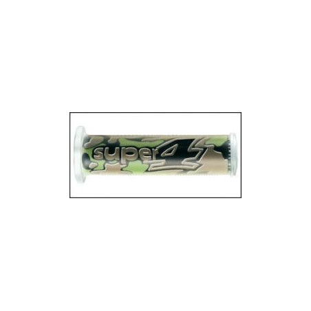 HARRI'S SALE 01698-MI CAMUFLAGE QUAD GRIPS (120MM / 22MM) WITHOUT HOLE GREEN / BROWN