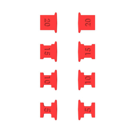 LEATT (2022/2023) adjustment/locking (5/10/15/20 DEGREES) straps Z-FRAME (pair) EXTENTION STOPPER KIT (spare parts)