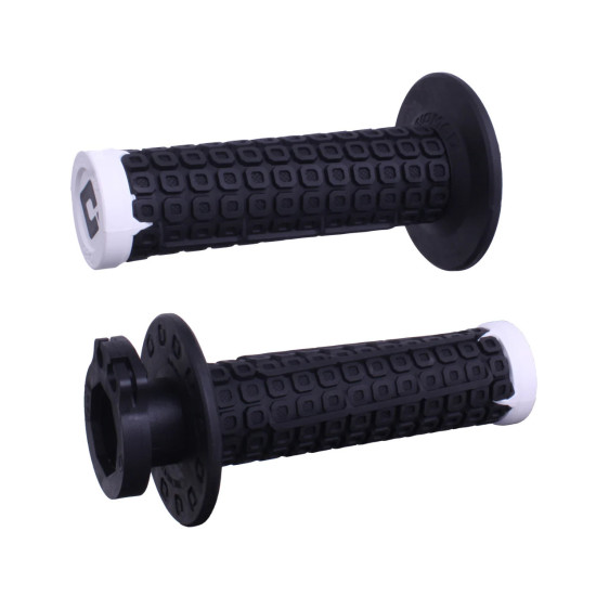 ODI OFF ROAD GRIPS NOMAD MX V2 LOCK-ON GRIP COLOR BLACK WHITE