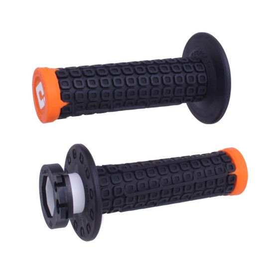 ODI BEKELĖS RANKENOS NOMAD MX V2 LOCK-ON GRIP JUODOS ORANŽINĖS
