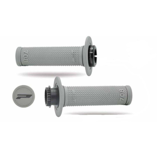 PROGRIP PG708 BEKELĖS RANKENOS SU SCS LOCK-ON + 7 TARPIKLIO RITINĖLIO ADAPTERIAIS (22+25MM) PILKOS SPALVOS, DVIEJŲ KOMPO