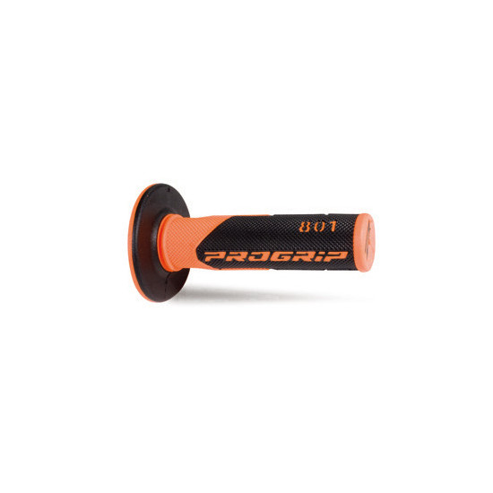 PROGRIP PG801 OFF ROAD GRIPS (22+25MM, 115MM LENGTH) FLUO ORANGE / BLACK (TWO-COMPONENT) (PG801ORF / BK) (801-296)
