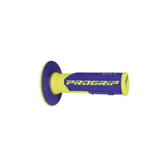PROGRIP PG801 OFF ROAD GRIPS (22+25MM, LENGTH 115MM) COLOUR FLUO YELLOW / BLUE (TWO-COMPONENT) (801-252) (PG801YLF / BL)