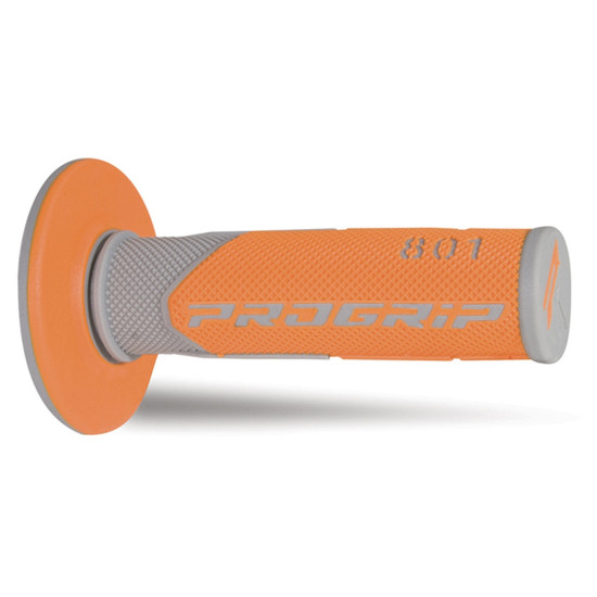 PROGRIP PG801 BEKELĖS RANKENOS (22+25 MM, 115 MM ILGIO) PILKO / ORANŽINIO SPALVOS (DVIEJŲ KOMPONENTŲ) (801-287) (PG801GY