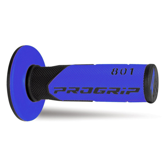 PROGRIP PG801 OFF ROAD GRIPS (22+25MM, 115MM LENGTH) BLACK / BLUE (TWO-COMPONENT) (801-146) (PG801 / 10)