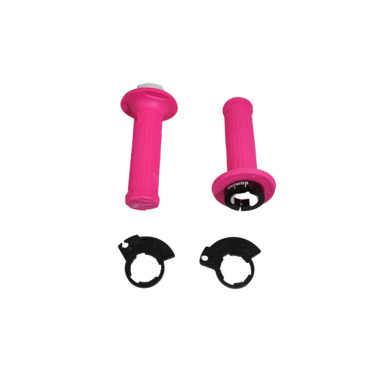 DOMINO BEKELĖS RANKENOS D-LOCK VIENAM TROSUI 2T (SU AKCELIO RITINĖLIO ADAPTERIAIS - KTM, HUSQVARNA, GASGAS, HONDA, KAWAS
