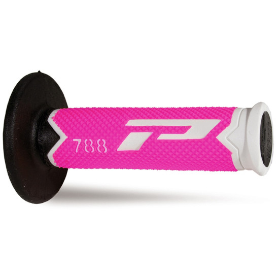 PROGRIP PG788 BEKELĖS RANKENOS (22+25 MM, ILGIS 115 MM) SPALVA BALTA / ROŽINĖ FLUO / JUODA (ALTERNATYVI) (788-302) (PG78
