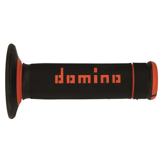 DOMINO OFF ROAD GRIPS TWO-COMPONENT, BLACK ORANGE