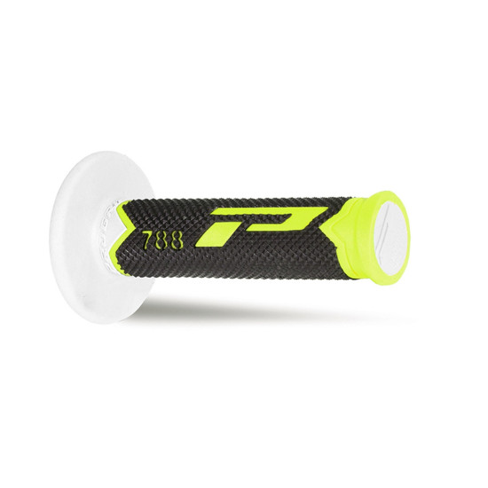 PROGRIP PG788 OFF ROAD GRIPS (22+25MM, 115MM LENGTH) COLOUR FLUO YELLOW / BLACK / WHITE (TERNATIVE) (788-255) (PG788 / 2