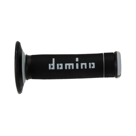 DOMINO TWO-COMPONENT OFF ROAD GRIPS, BLACK/GRAY