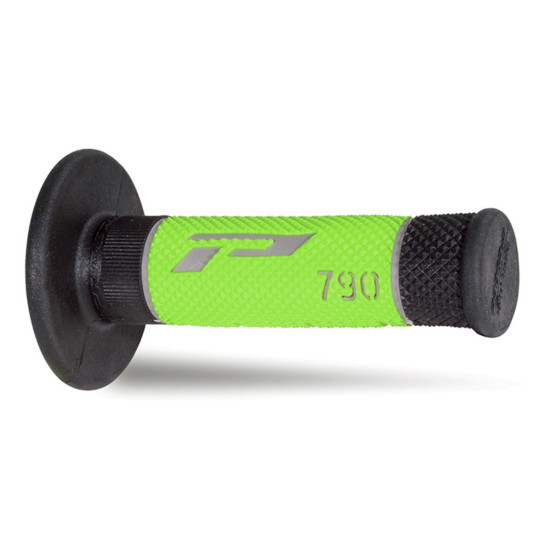 PROGRIP PG790 OFF ROAD GRIPS (22+25MM, 115MM LENGTH) GREY / BLACK / GREEN (TERNATIVE) (790-231) (PG790 / 9)