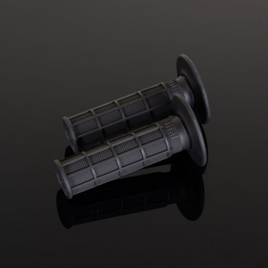RENTHAL MX SINGLE COMPOUND FULL DIAMOND FIRM GRIPS, OEM HARDNESS, ONE COMPONENT BLACK