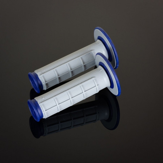 RENTHAL MX Dual Compound Grips 1/2 Waffle Blue