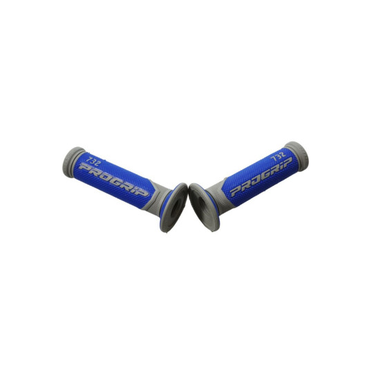PROGRIP GRIPS PG732 ROAD (22+25MM, LENGTH 125MM) GREY / BLUE (TWO-COMPONENT) (732-291)