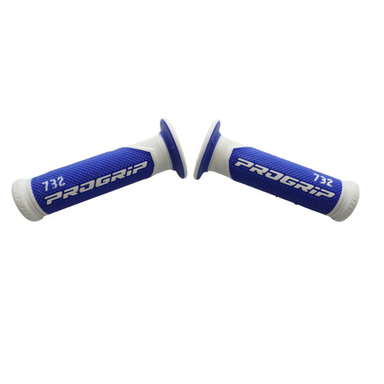 PROGRIP GRIPS PG732 ROAD (22+25MM, LENGTH 125MM) COLOUR WHITE / BLUE (TWO-COMPONENT) (732-141)