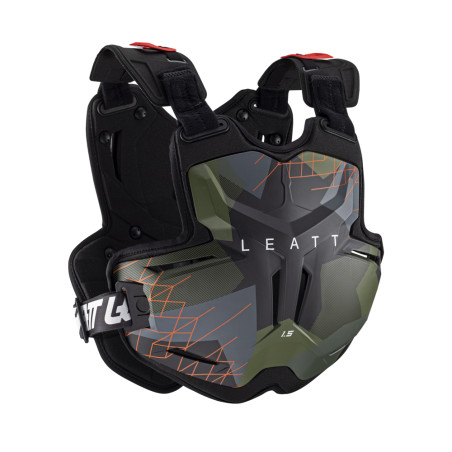 LEATT (NEW 2023) chest protector CHEST PROTECTOR 1.5 TORQUE CAMO color black/green