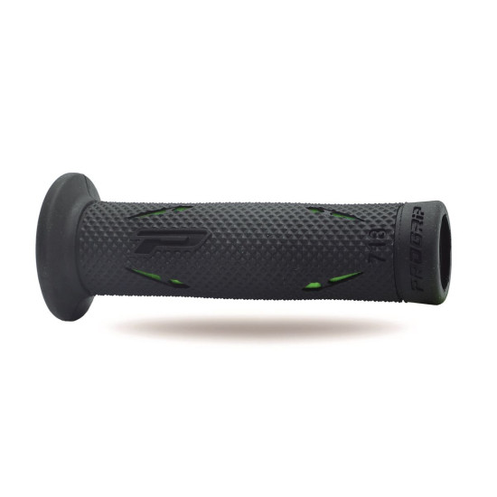 PROGRIP GRIPS PG718 ROAD (22+25MM, LENGTH 122MM) BLACK / GREEN (TWO-COMPONENT) (718-198)