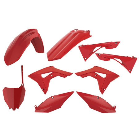POLISPORT plastikų komplektas  HONDA CRF 250R '18-'21 CRF 450R '17-'20 spalva raudona