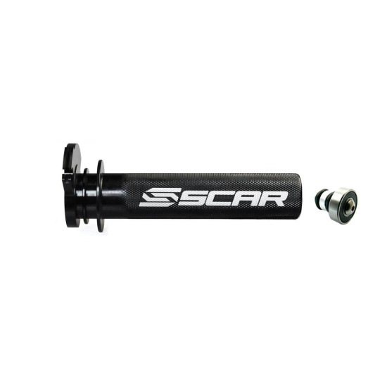 SCAR NAUJAS LENKTYNINIS ALIUMINIO RITINĖLIS SU GUOLIU - YAMAHA YZ125 / YZ250 '97-'26, YZ250X '16-'26 JUODAS