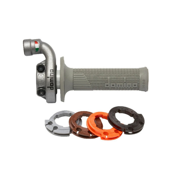 NAUJAS UNIVERSALUS ALIUMINIO ROLGAZ KRK EVO SU D-LOCK RANKENAMIS (SUDERINAMAS SU ORIGINALIAIS KTM 4T TROSELIAIS ARBA SPE