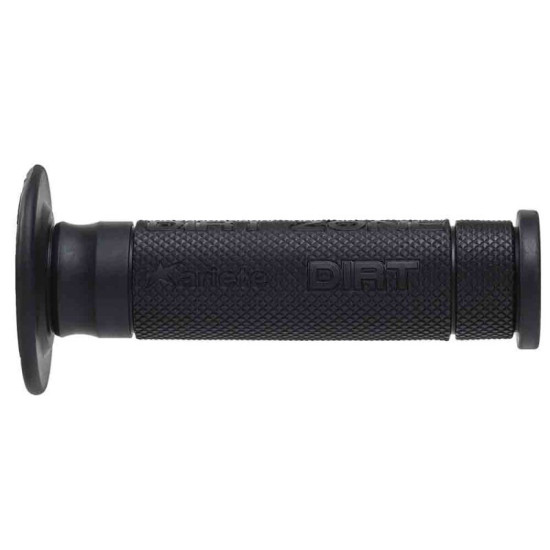ARIETE OFF ROAD GRIPS DIRT ZONE GRIP SOFT (YAMAHA TENERE 700) (135 MM) WITH HOLE BLACK